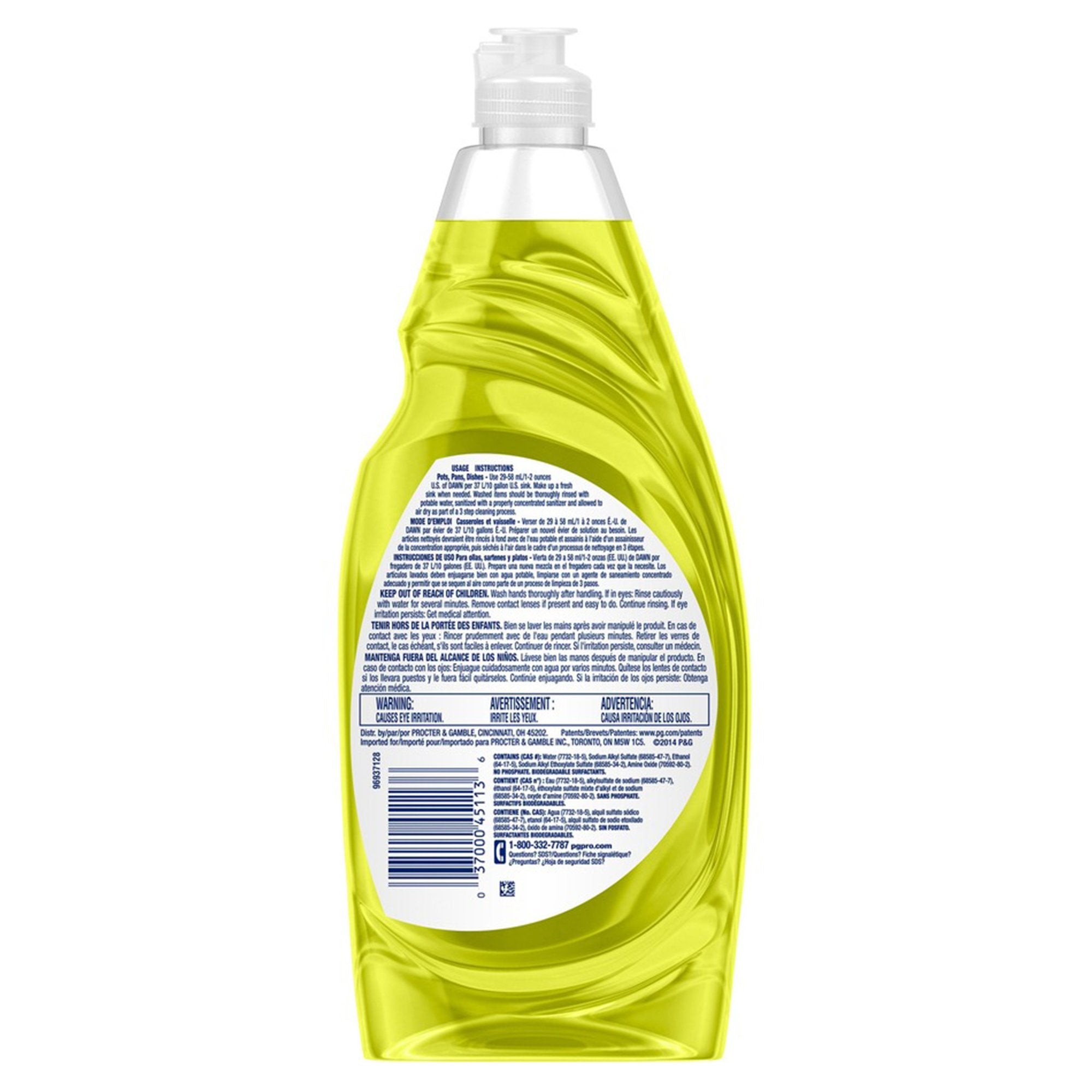 Essendant Co/United Stationers Dawn Professional Manual Pot and Pan Detergent, Lemon Scent, 38 oz. (8/CS) 