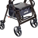 drive Duet Four-Wheel Rollator, Black
