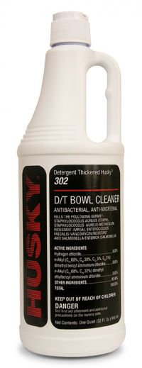 Husky 302 Detergent Thickened Toilet Bowl Cleaner, Foral Scent, 32 oz. (Case of 12)