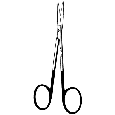 Sklarhone Super-Cut Iris Scissors - 4-1/2", Straight, Sharp/Sharp, 1 Razor Edge, 1 Micro-Serrated Edge - 15-3452