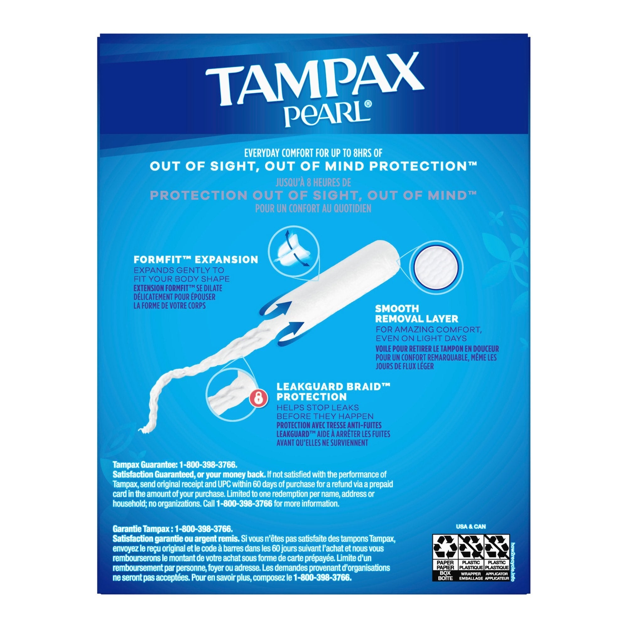 Procter & Gamble Tampax Pearl Tampons Super Absorbency Unscented 