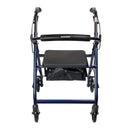 McKesson Blue Four-Wheel Rollator, 33 to 38 Inch Handle Height (Case)