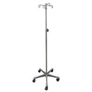 IV Stand Floor Stand 4 Hooks 5 Legs with Casters (Case)