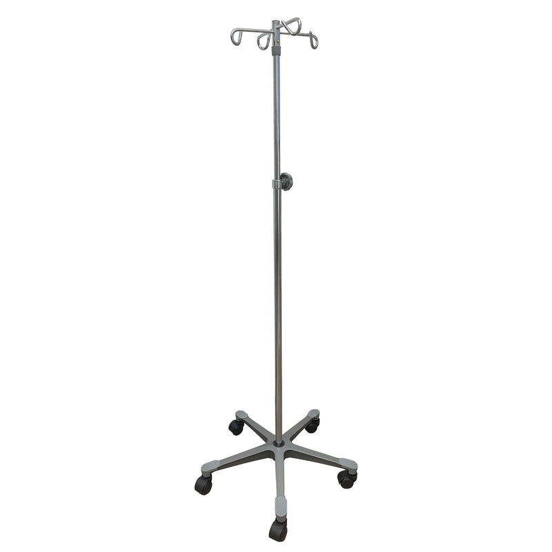 IV Stand Floor Stand 4 Hooks 5 Legs with Casters (Case)