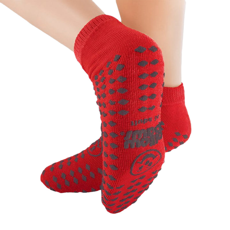 Pillow Paws Risk Alert Terries Slipper Socks, 2X-Large, Red (Case of 48 Pairs)