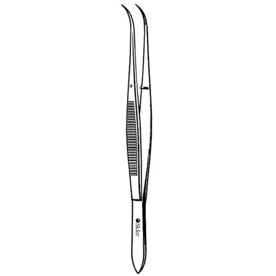Sklar Perry Cotton Pliers - 5", Curved, Serrated,