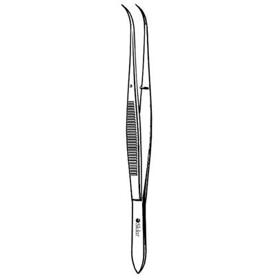 Sklar Perry Cotton Pliers - 5", Curved, Serrated,