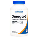 Dietary Supplement nutricost Omega-3 2,500 mg Strength Softgel 120 Per Bottle (Case of 1440)