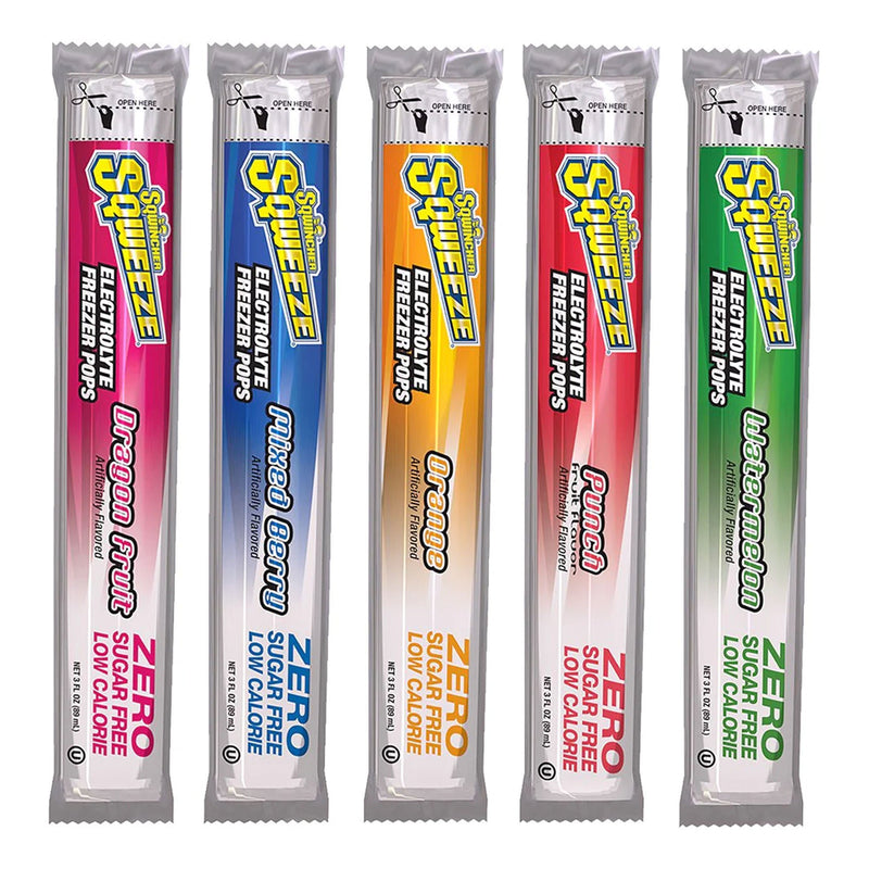 Sqwincher Zero Assorted Flavors Electrolyte Replenishment Freezer Pop (Case of 150)