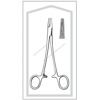 Econo Sterile Mayo-Hegar Needle Holder - 6", Serrated, Disposable, CS 25 - 96-2595 