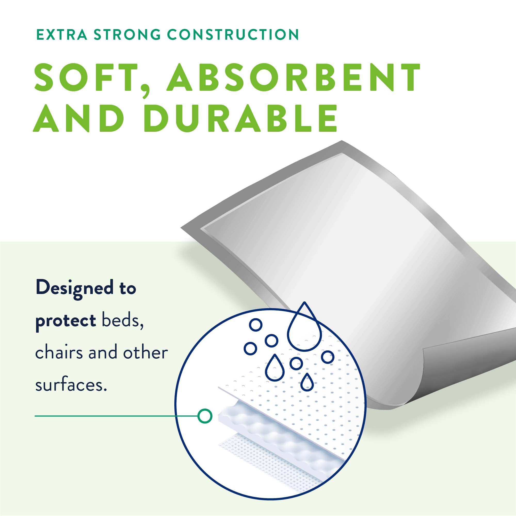 First Quality Products LLC Prevail Total Care Super Absorbent Polymer Underpad, 30 x 36 Inch (100/CS) 