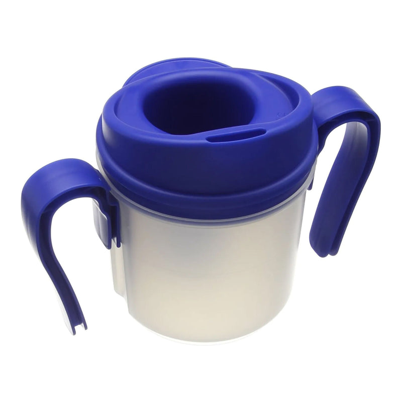 Regulating Drinking Cup Provale 8 oz. Plastic Clear Cup / Blue Lid Reusable (Each)