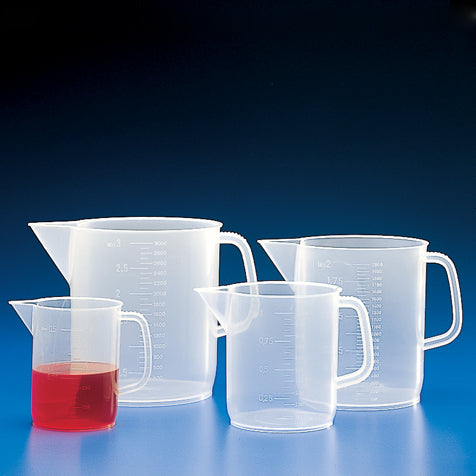 BEAKER W/ HANDLE 5000MLMOLDED GRADUATIONS 12/CS