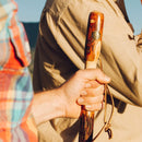 Mabis Healthcare Brazos Twisted Hickory Rustic Walking Stick, 55-Inch Height 