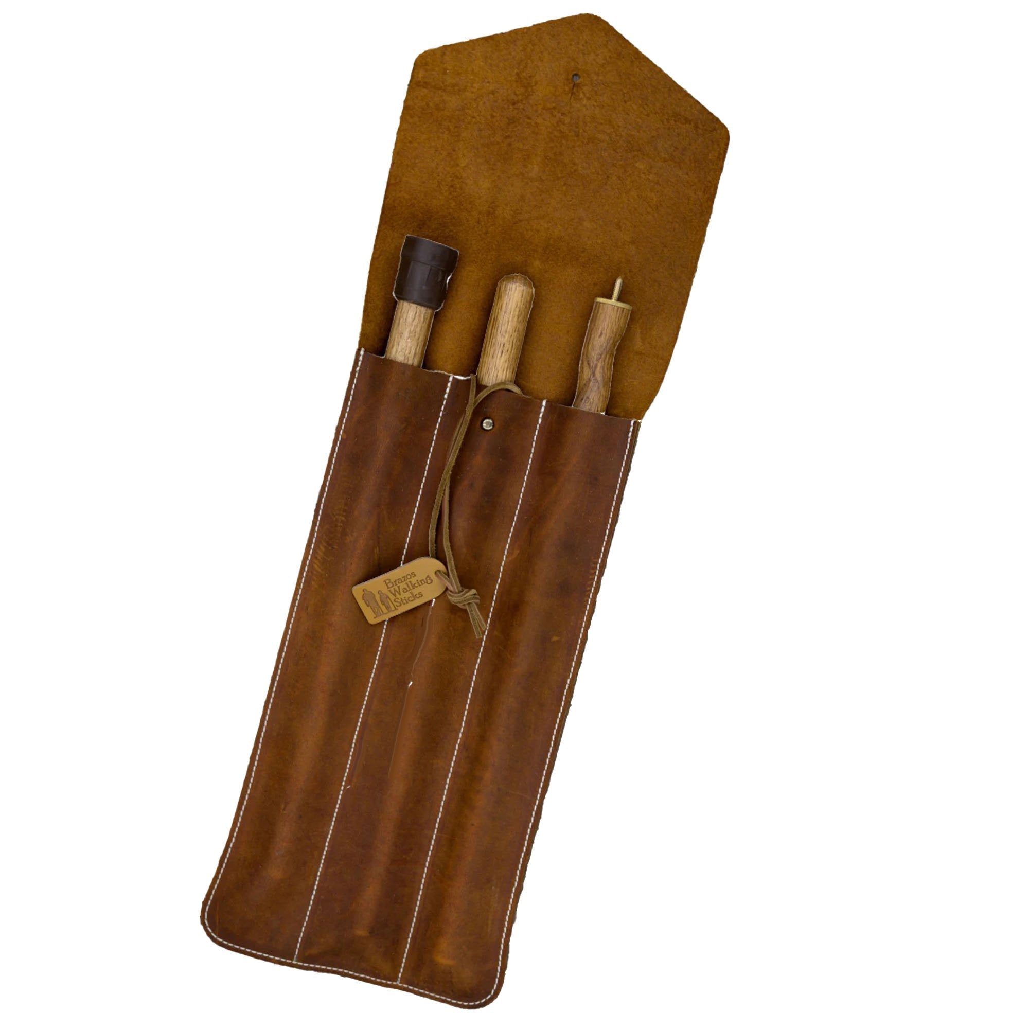 Mabis Healthcare Brazos Traveler's Stick Leather Case 
