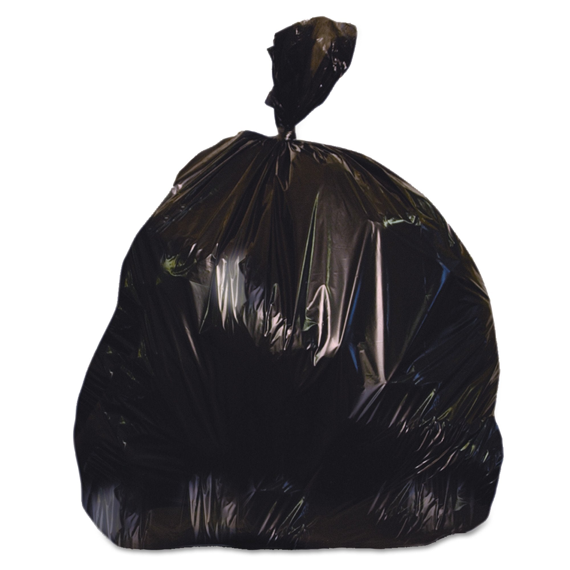 Essendant Co/United Stationers Heritage Super Heavy Duty Trash Bag, Black, 60-gallon Capacity (100/CS) 