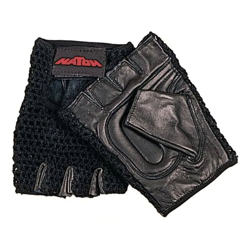 Push Glove Hatch Half Finger Large Black Hand Specific Pair (Pair of 2)