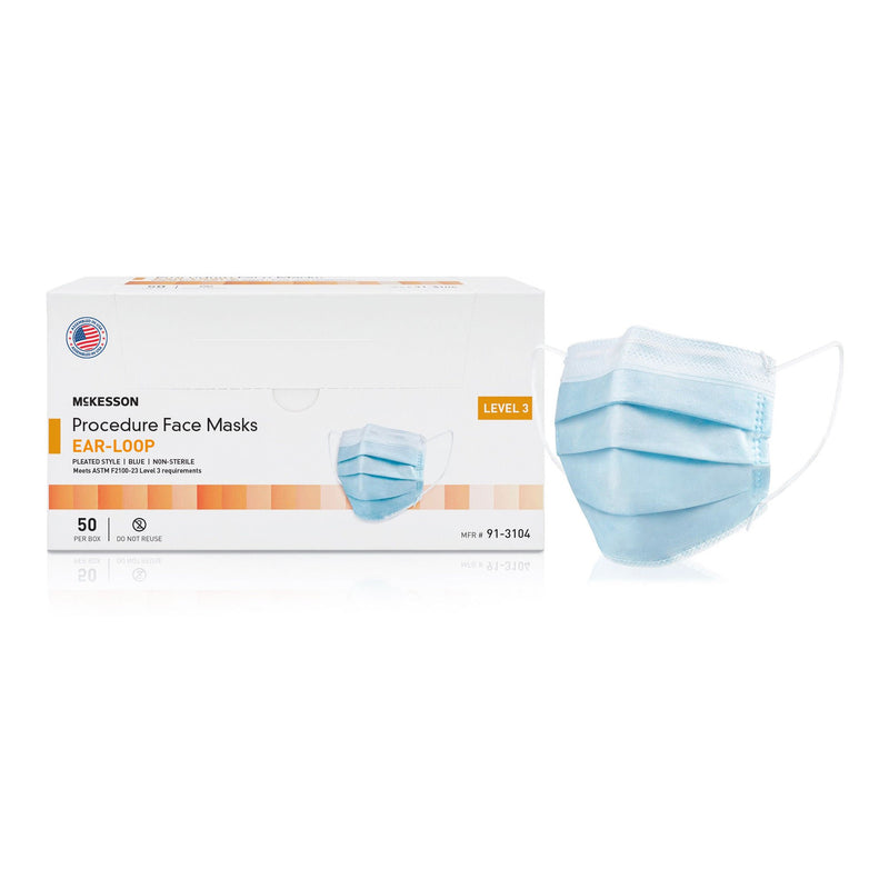 McKesson Procedure Masks, ASTM Level 3 (Case of 500)