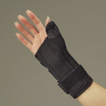 Wrist / Thumb Splint DeRoyal Foam Right Hand Black Large (Each)