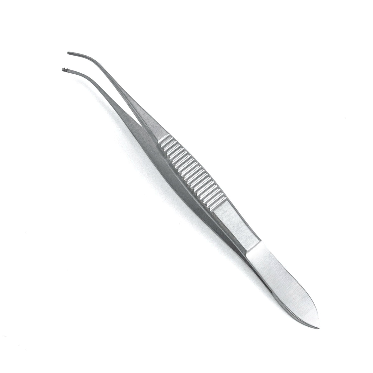 Sklar Foerster Ophthalmic Tissue Forceps - 3-1/2", Curved, 1x2 Teeth - 66-2039