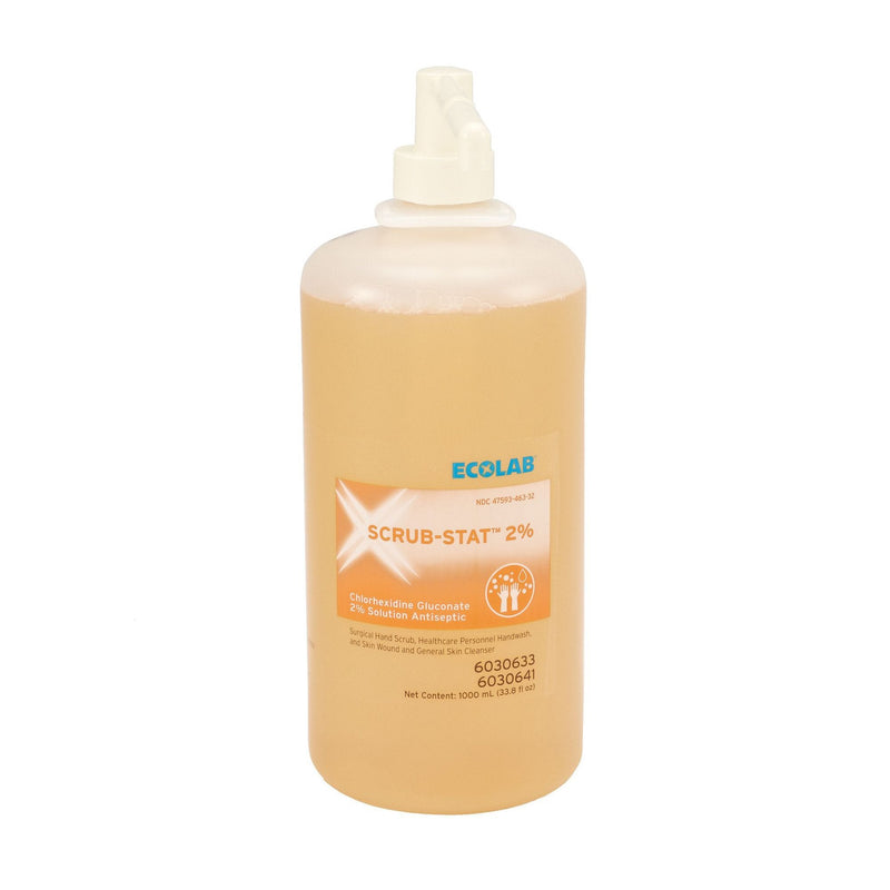 Ecolab Scrub-Stat Handwash, 1,000-mL Bottle (12/CS) 