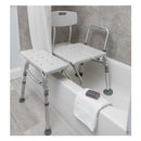 Drive DeVilbiss Healthcare Splash Defense Knocked Down Bath Transfer Bench, 17½ – 22½ Seat Height