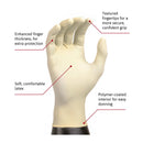 Microflex Medical Diamond Grip Latex Exam Glove, Extra Large, White (1000/CS)