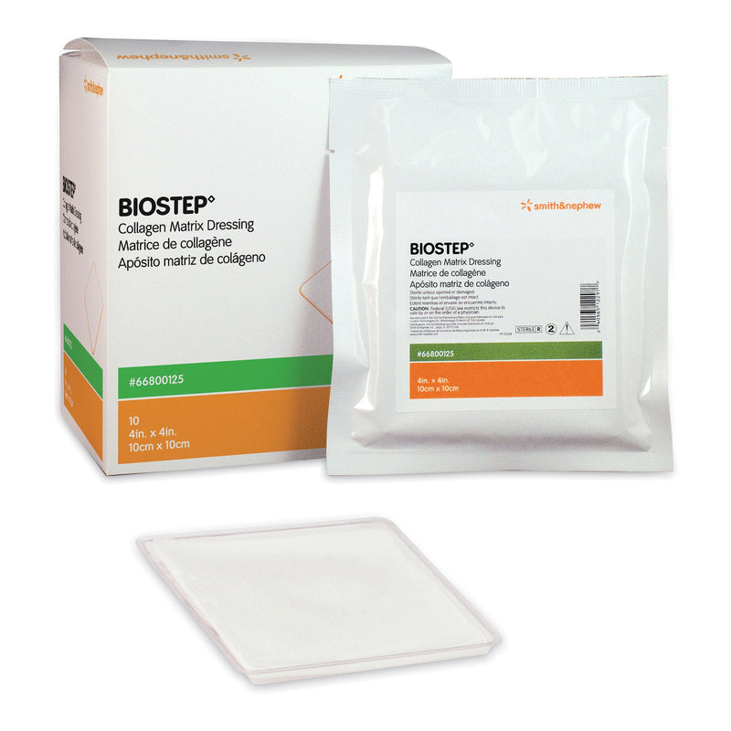 Smith & Nephew Biostep - Collagen Matrix Dressing Range 10 X 10 Cm (4" X 4")