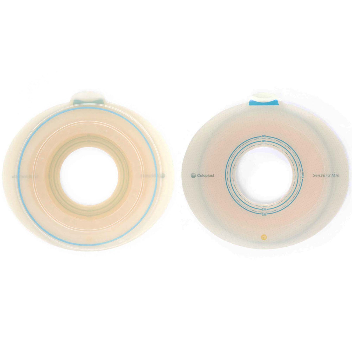 SenSura Mio Flex Ostomy Barrier, 45 mm Stoma Opening, Yellow Color Match (Box of 5)