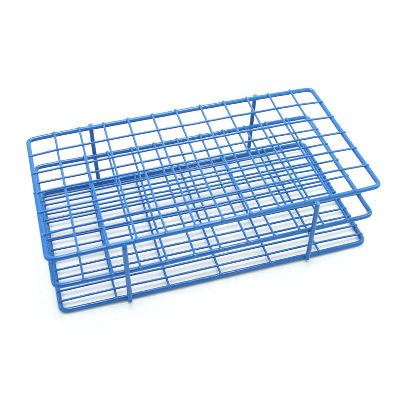Wire Rack Test Tube Rack 72 Place 13 to 16 mm Tube Size Blue 2-1/2 X 5 X 9-1/3 Inch (Each)