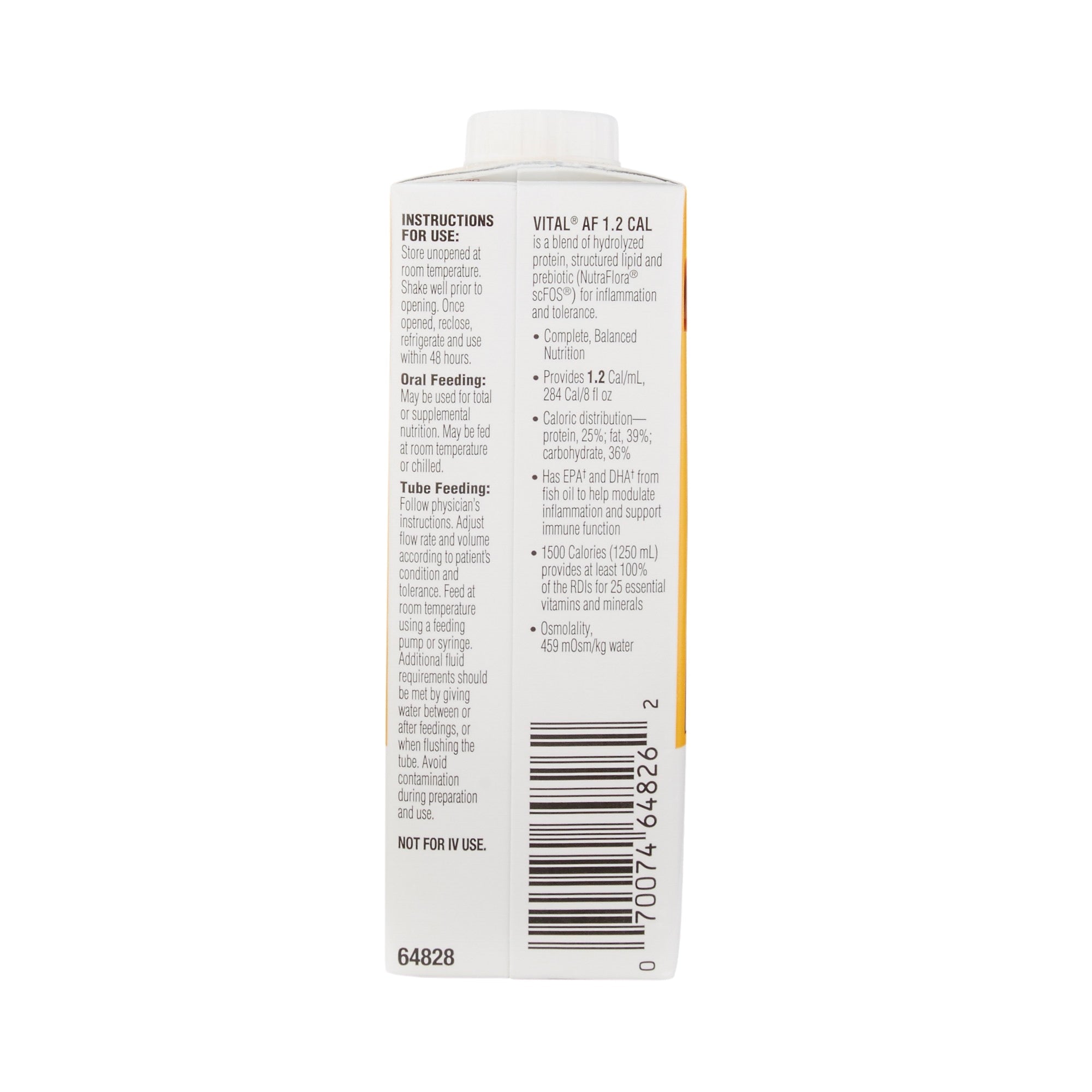 Abbott Nutrition Vital AF 1.2 Cal Vanilla Peptide-Based Nutrition for Inflammation and Tolerance (24/CS) 