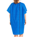 Reusable TieBack Patient Exam Gown, One Size Fits Most, Blue Marble Print (Each) 