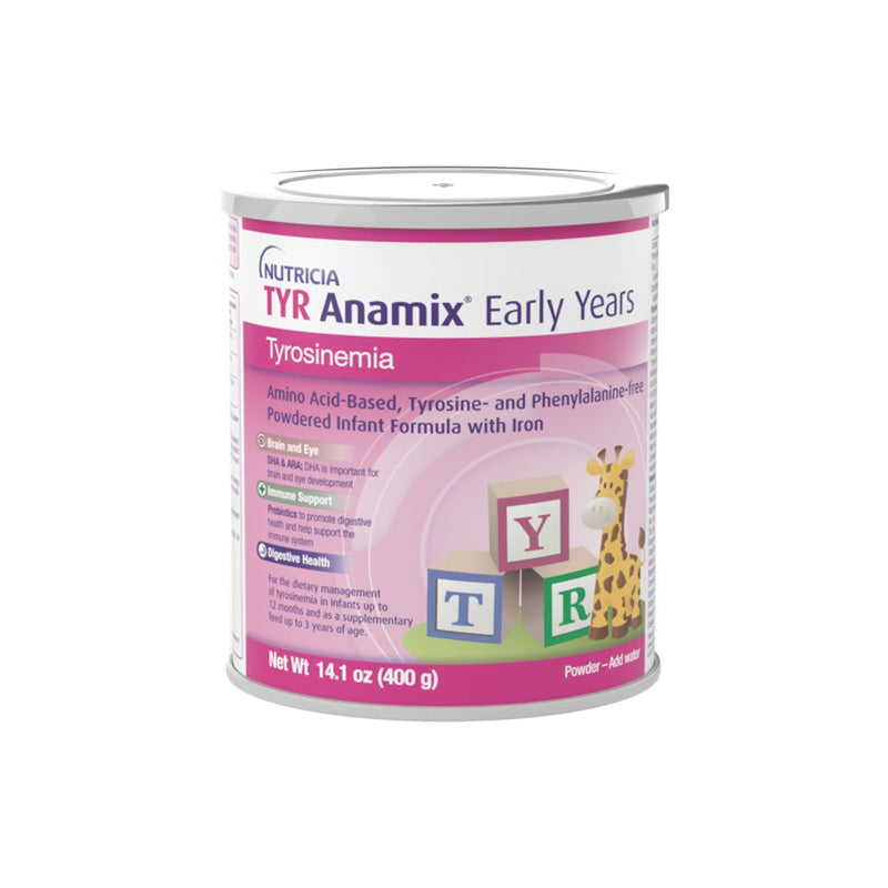 Infant Formula TYR Anamix Early Years Unflavored 14.1 oz. Can Powder Phenylalanine and Tyrosine-free Tyrosinemia (TYR) (Case of 6) 