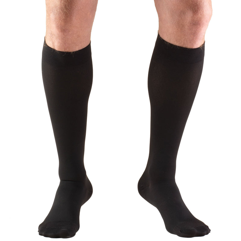 Compression Stocking Truform Knee High 2X-Large Black Closed Toe (Each)