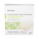 McKesson Silicone Adhesive with Border Silicone Foam Dressing, 7 x 7 Inch Sacral (Case of 200)