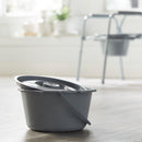 McKesson Commode Bucket With Metal Handle And Cover, 7-1/2 Quart, Gray (Case of 12)