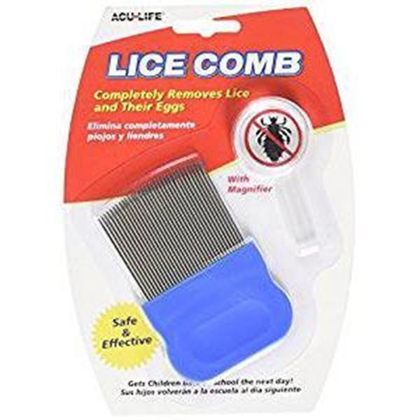 Health Enterprises Inc Acu-Life Metal Lice Comb with Magnifier 