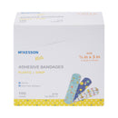 McKesson Kids Kid Design (Assorted Prints) Adhesive Strip, 3/4 x 3 Inch (Case of 2400)