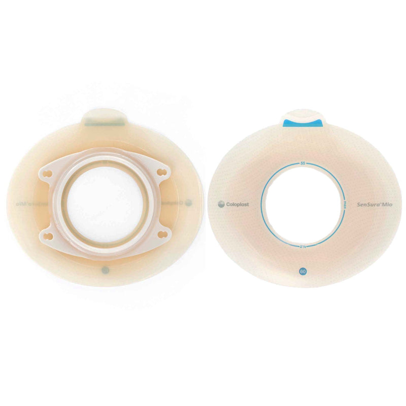 Coloplast SenSura Mio Click Ostomy Barrier, 50 mm Stoma Opening, Blue Color Match (5/BX) 