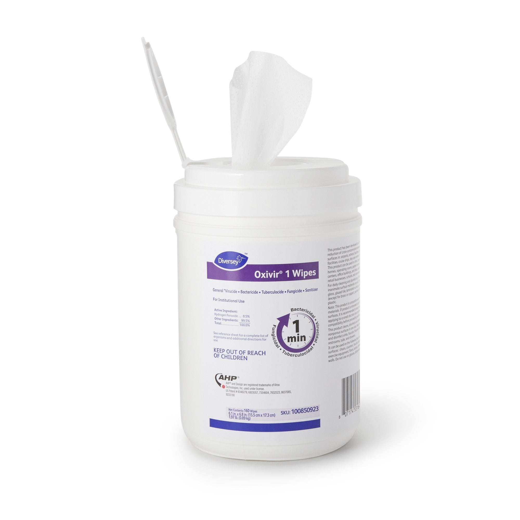 Essendant Co/United Stationers Diversey Oxivir 1 Hydrogen Peroxide Surface Disinfectant Wipes (1920/CS) 