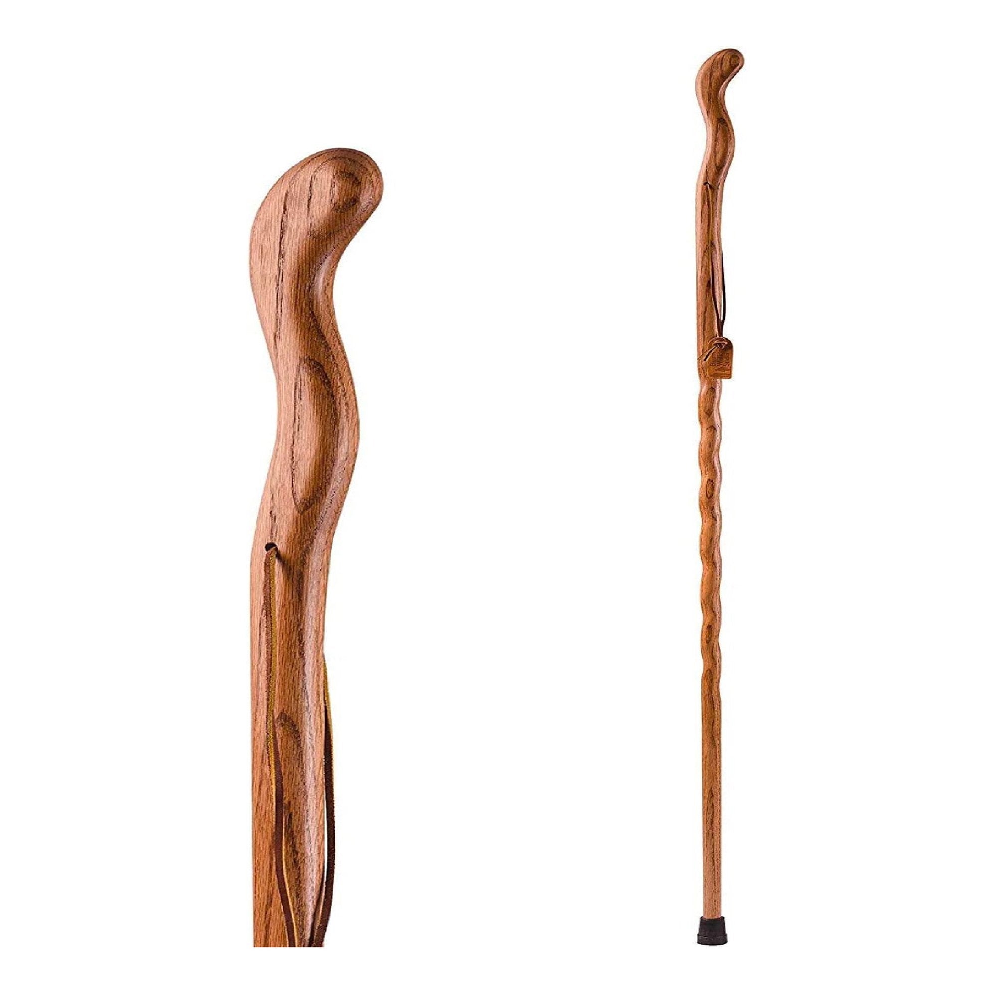 Mabis Healthcare Brazos Twisted Cedar Backpacker Handcrafted Walking Stick, 48-Inch 