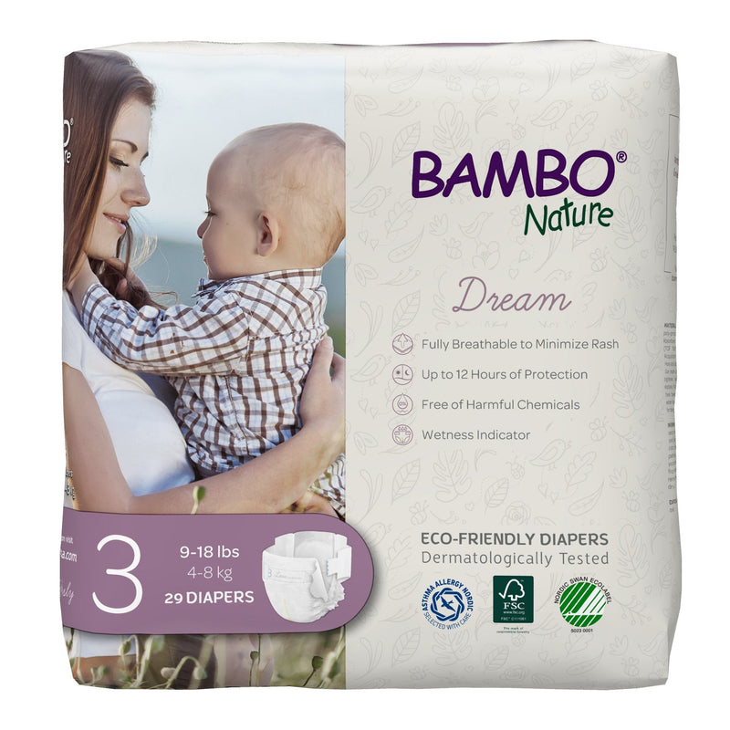 Bambo Nature Diaper, Size 3 (Case of 174) 