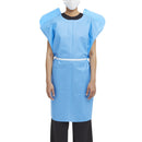 McKesson Brand McKesson Patient Exam Gown, One Size Fits Most, Blue (50/CS) 