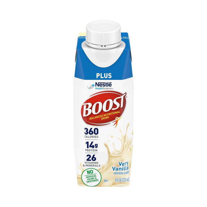 Boost Plus Vanilla Balanced Nutritional Drink, 8-ounce Carton (Case of 24)