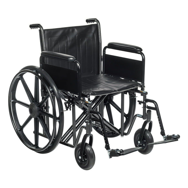 McKesson Brand McKesson Bariatric Wheelchair, 22-Inch Seat Width