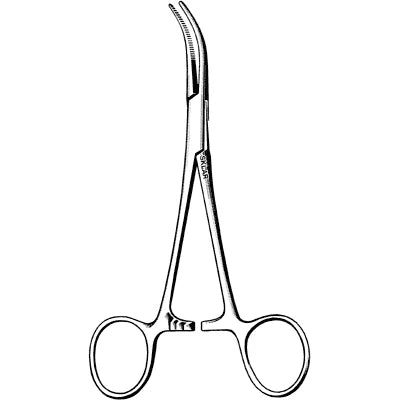 Sklar Dandy Scalp Hemostatic Forceps 1x2 Teeth 5-1/2" - 50-1357 