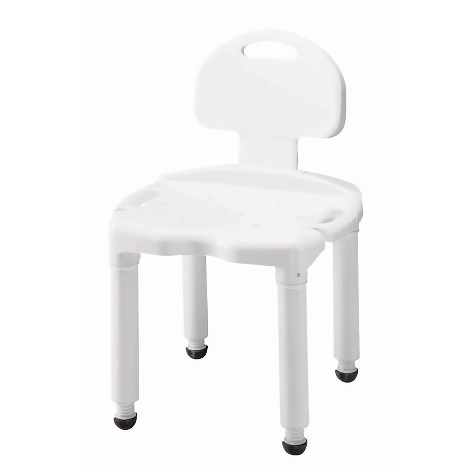 Compass Health Brands Carex Universal Bath Seat with Back, 400-lb Capacity 