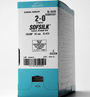 SUTURE SILK COATD BRD BLK SZ5PRECUT 3X24 3DZ/BX