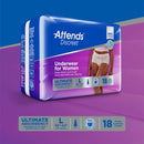 Attends Discreet Women's Underwear, Level 5, Large (Case of 72)