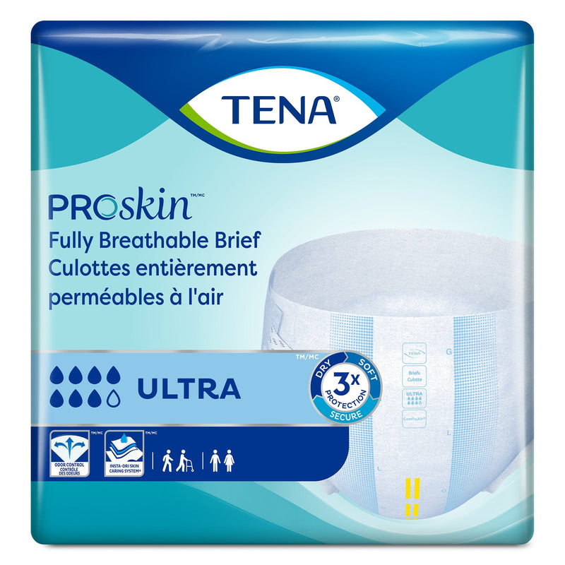 Incontinence Brief TENA ProSkin Ultra Adult X-Large Unisex Disposable Heavy Absorbency 